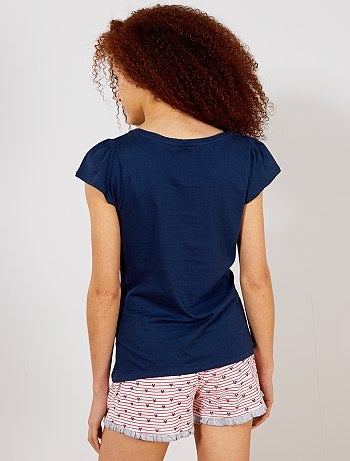 Pijama curto 'Mickey e Minnie' - Kiabi