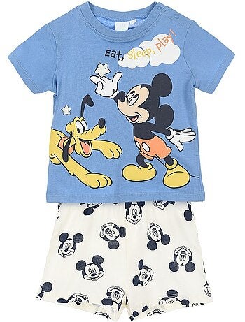 Pijama curto mickey mouse menino | licença oficial