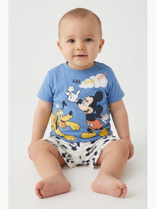 Pijama curto mickey mouse menino | licença oficial - Kiabi