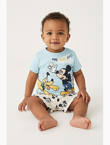 Pijama curto mickey mouse menino | licença oficial