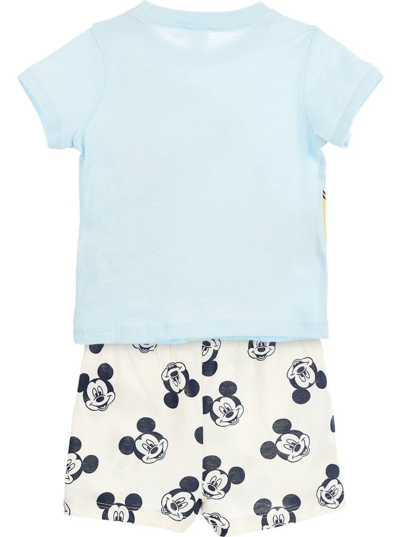 Pijama curto mickey mouse menino | licença oficial Azul - Kiabi