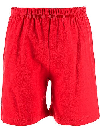 Pijama curto mickey mouse vermelho menino | licença oficial