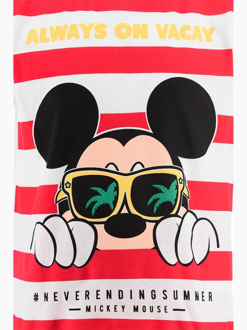 Pijama curto mickey mouse vermelho menino | licença oficial - Kiabi Pijama curto mickey mouse vermelho menino | licença oficial - Kiabi