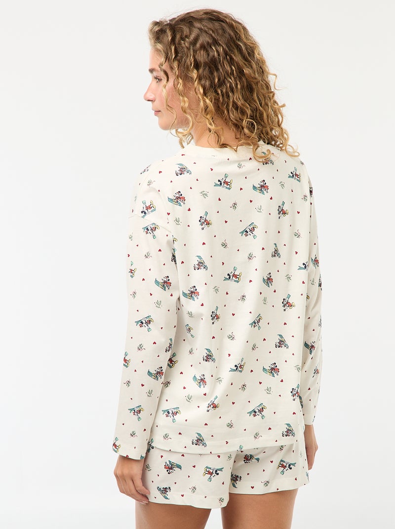 Pijama curto 'Minnie' 'Disney' - 2 peças Branco - Kiabi