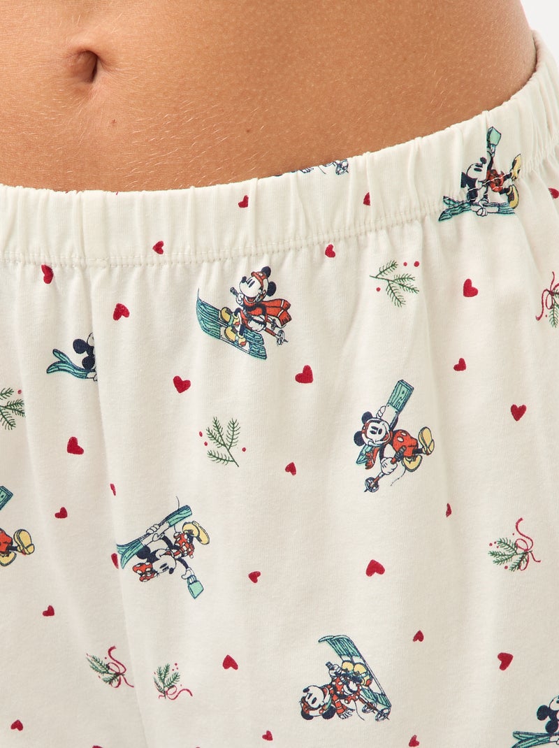 Pijama curto 'Minnie' 'Disney' - 2 peças Branco - Kiabi