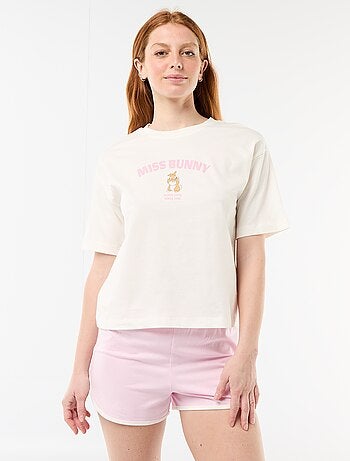 Pijama curto "Stitch" - 2 peças