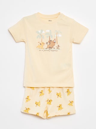 Pijama curto 'O Rei Leão'  - 2 peças