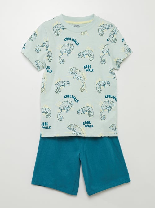 Pijama curto pantera - 2 peças - Kiabi