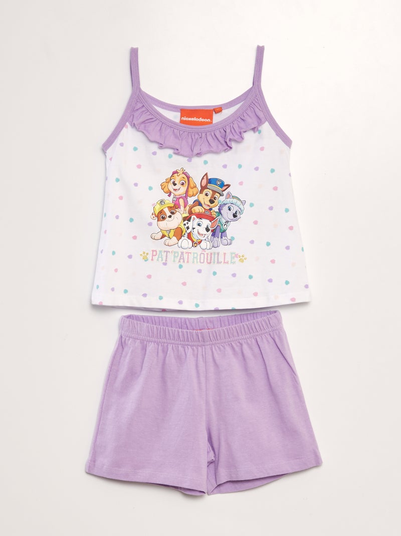 Pijama curto 'Patrulha Pata' - 2 peças BRANCO - Kiabi