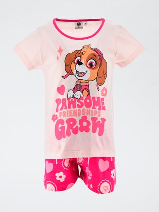 Pijama curto 'Patrulha Pata'