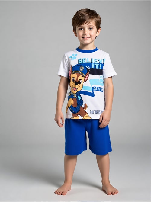 Pijama curto paw patrol branco menino | licença oficial - Kiabi Pijama curto paw patrol branco menino | licença oficial - Kiabi