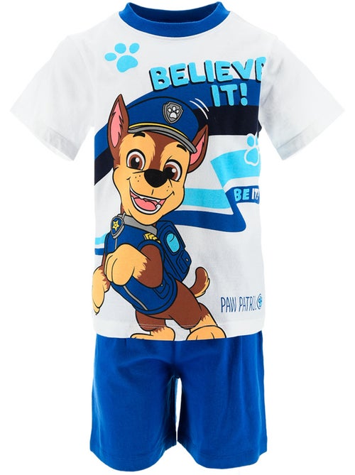 Pijama curto paw patrol branco menino | licença oficial - Kiabi Pijama curto paw patrol branco menino | licença oficial - Kiabi
