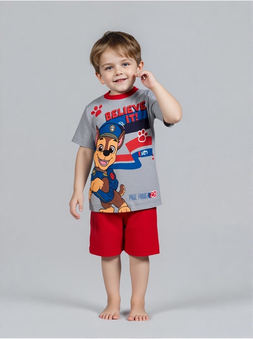 Pijama curto paw patrol cinzento menino | licença oficial - Kiabi Pijama curto paw patrol cinzento menino | licença oficial - Kiabi