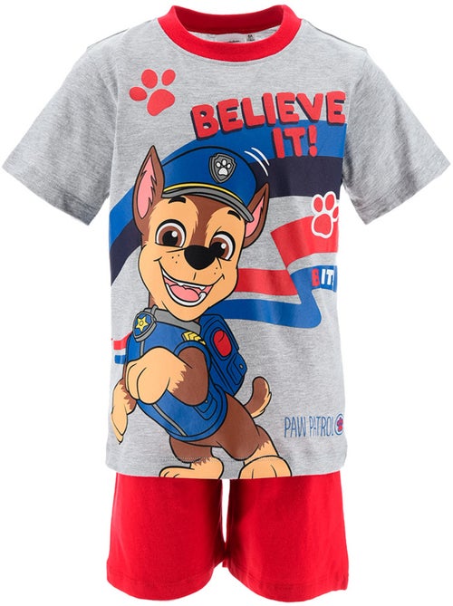 Pijama curto paw patrol cinzento menino | licença oficial - Kiabi Pijama curto paw patrol cinzento menino | licença oficial - Kiabi