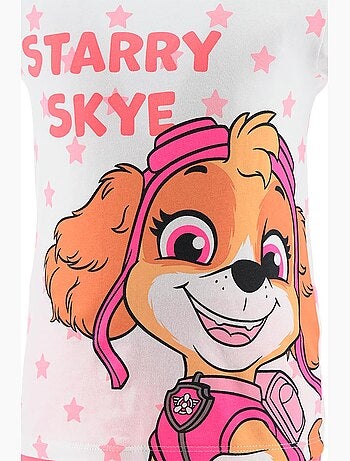 Pijama curto paw patrol coral menina | licença oficial