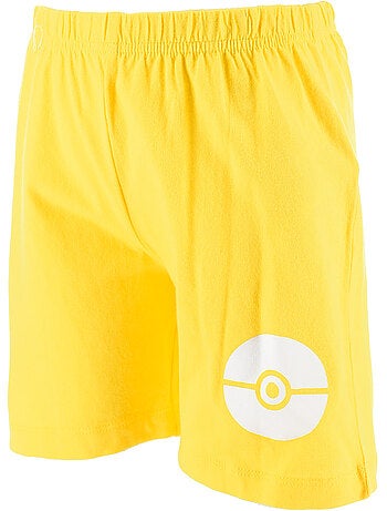 Pijama curto pokémon branco menino | licença oficial