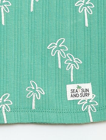 Pijama curto regata + calções - 2 peças