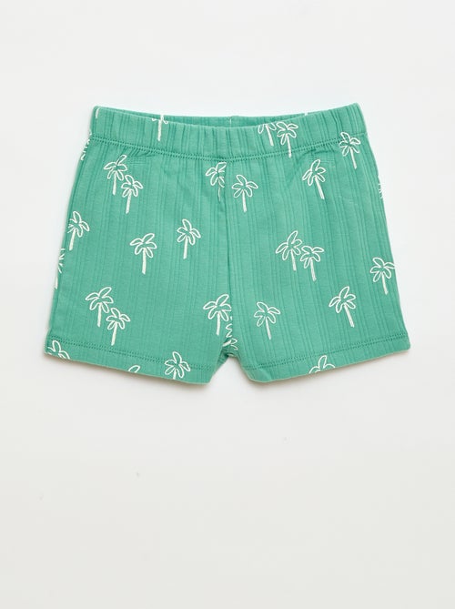 Pijama curto regata + calções - 2 peças - Kiabi