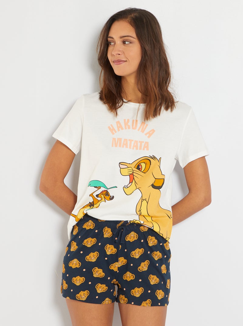 Pijama curto 'Simba' AZUL - Kiabi