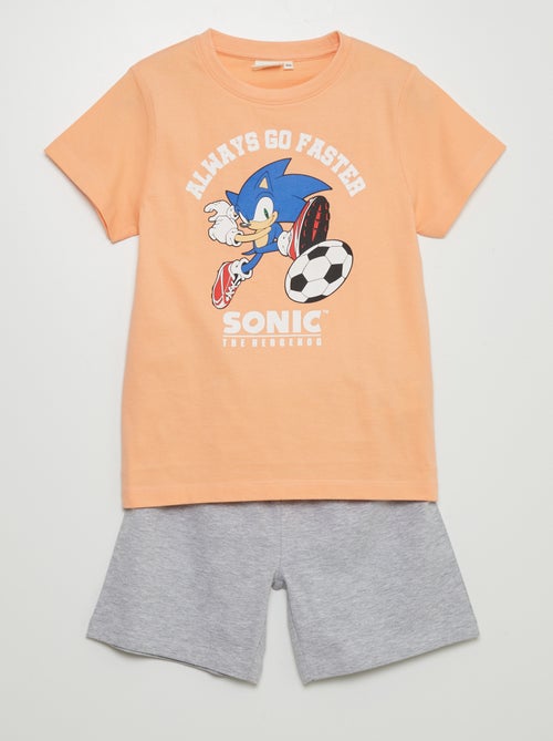 Pijama curto 'Sonic' 'SEGA'  - 2 peças - Kiabi