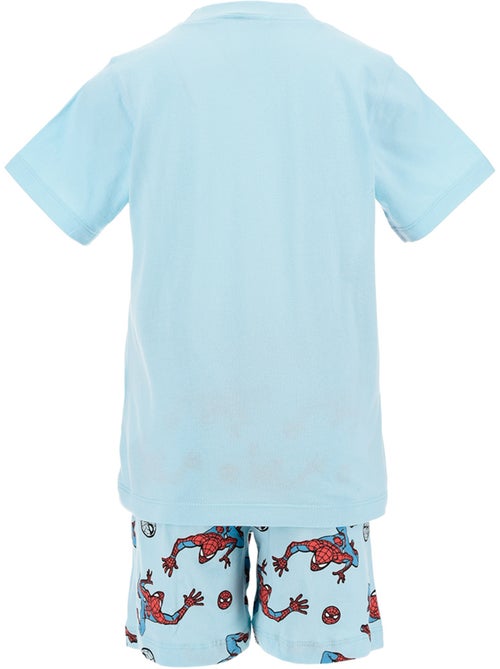 Pijama curto spider-man azul menino | licença oficial - Kiabi Pijama curto spider-man azul menino | licença oficial - Kiabi
