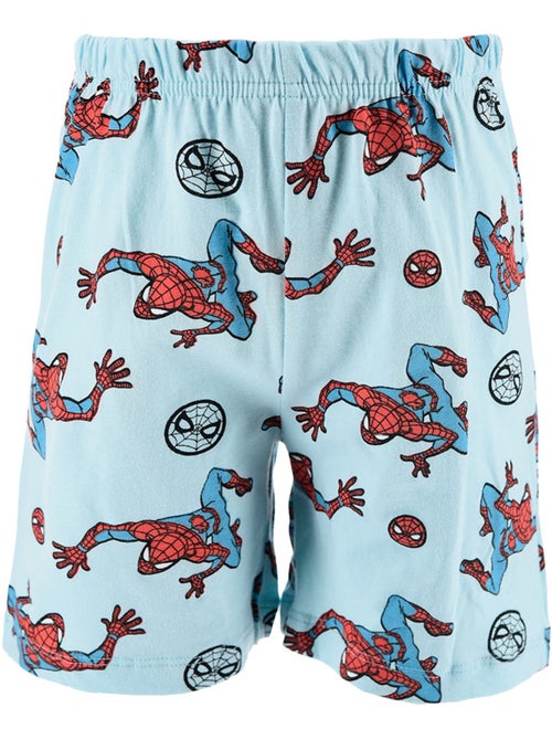 Pijama curto spider-man azul menino | licença oficial - Kiabi Pijama curto spider-man azul menino | licença oficial - Kiabi