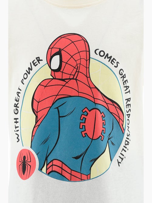 Pijama curto spider-man branco menino | licença oficial - Kiabi Pijama curto spider-man branco menino | licença oficial - Kiabi
