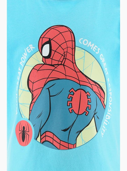 Pijama curto spider-man turquesa menino | licença oficial - Kiabi Pijama curto spider-man turquesa menino | licença oficial - Kiabi