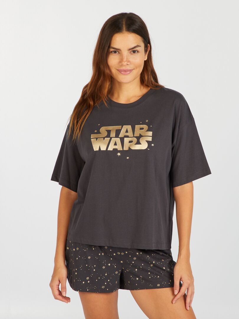 Pijama curto 'Star Wars' - 2 peças CINZA - Kiabi