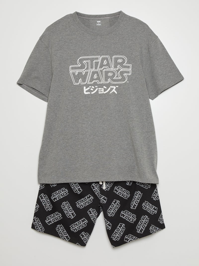 Pijama curto 'Star Wars' - 2 peças PRETO - Kiabi