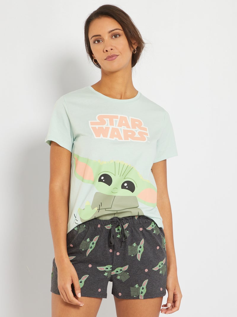 Pijama curto 'Star Wars' - 2 peças VERDE - Kiabi