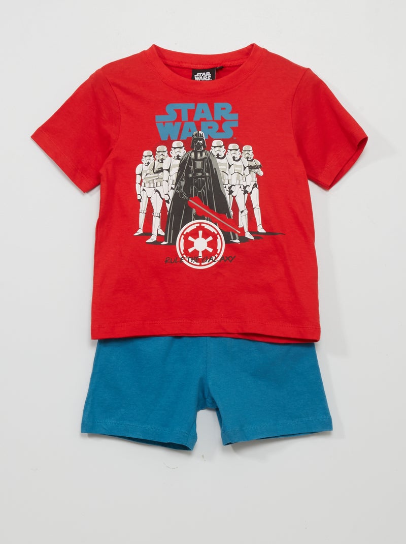 Pijama curto 'Star Wars"' - 2 peças VERMELHO - Kiabi