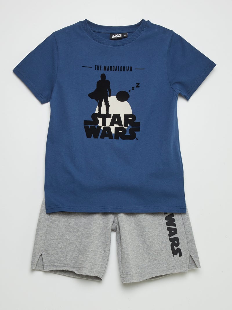 Pijama curto 'Star Wars'- 2 peças AZUL - Kiabi