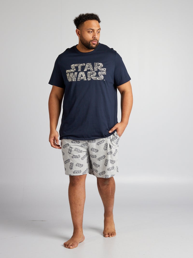 Pijama curto 'Star Wars' calções + t-shirt - 2 peças PRETO - Kiabi