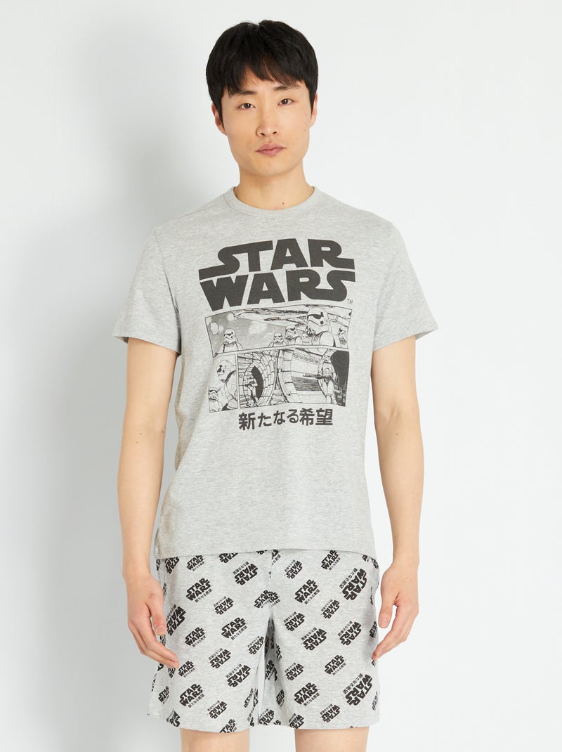 Pijama curto 'Star Wars' CINZA - Kiabi