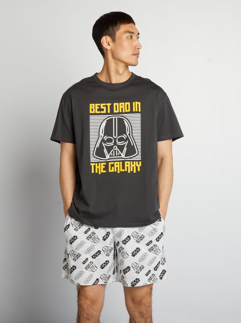 Pijama curto 'Star Wars' em jersey - 2 peças CINZA - Kiabi