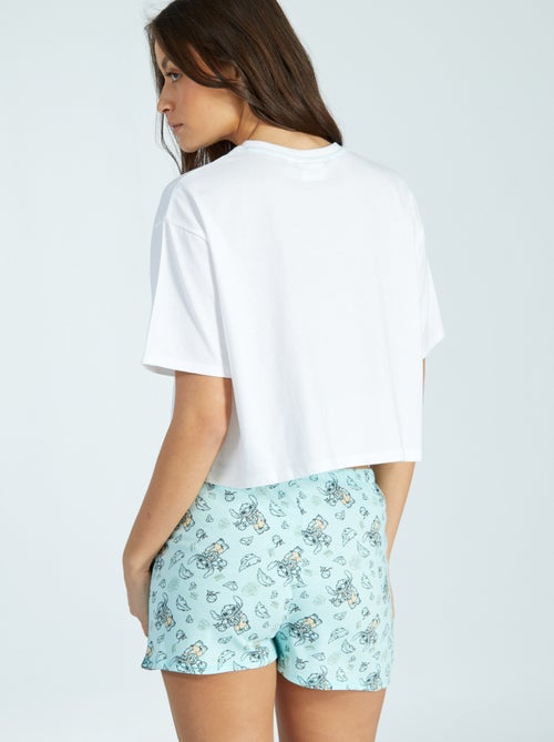 Pijama curto 'Stitch' - 2 peças - Kiabi