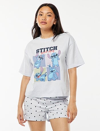 Pijama curto 'Stitch' - 2 peças
