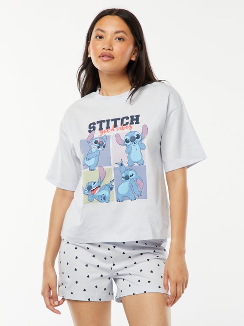 Pijama curto 'Stitch'  - 2 peças - Kiabi