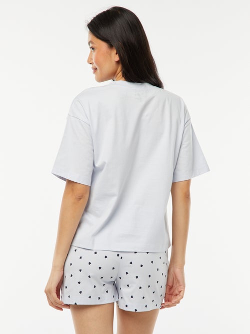 Pijama curto 'Stitch'  - 2 peças - Kiabi