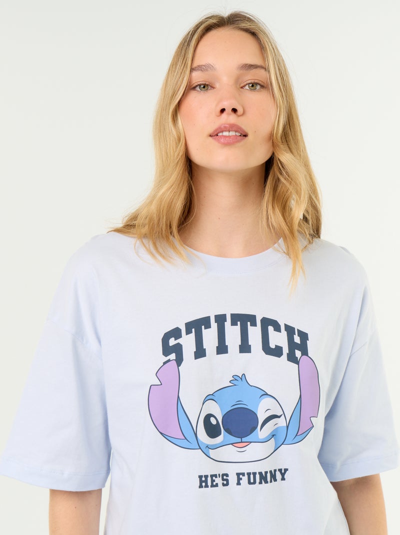 Pijama curto \'Stitch\' - 2 peças Azul - Kiabi