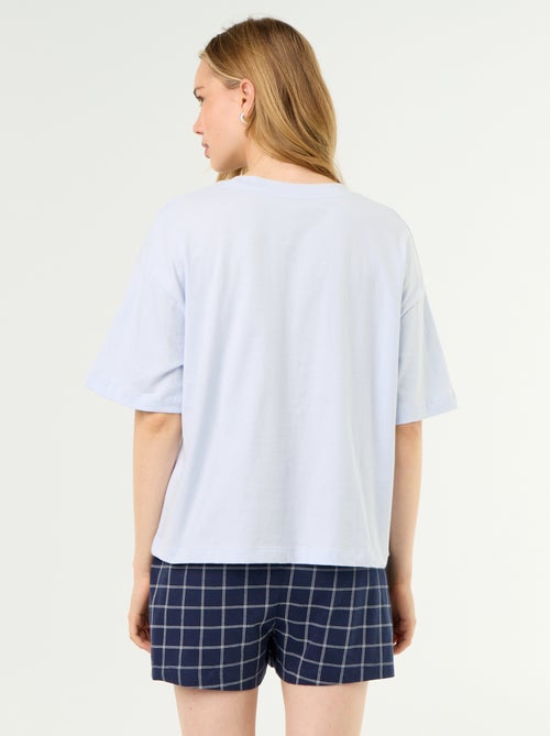 Pijama curto \'Stitch\' - 2 peças - Kiabi Pijama curto \'Stitch\' - 2 peças - Kiabi