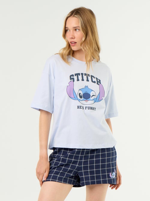 Pijama curto \'Stitch\' - 2 peças - Kiabi Pijama curto \'Stitch\' - 2 peças - Kiabi