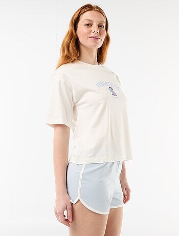 Pijama curto "Stitch" - 2 peças