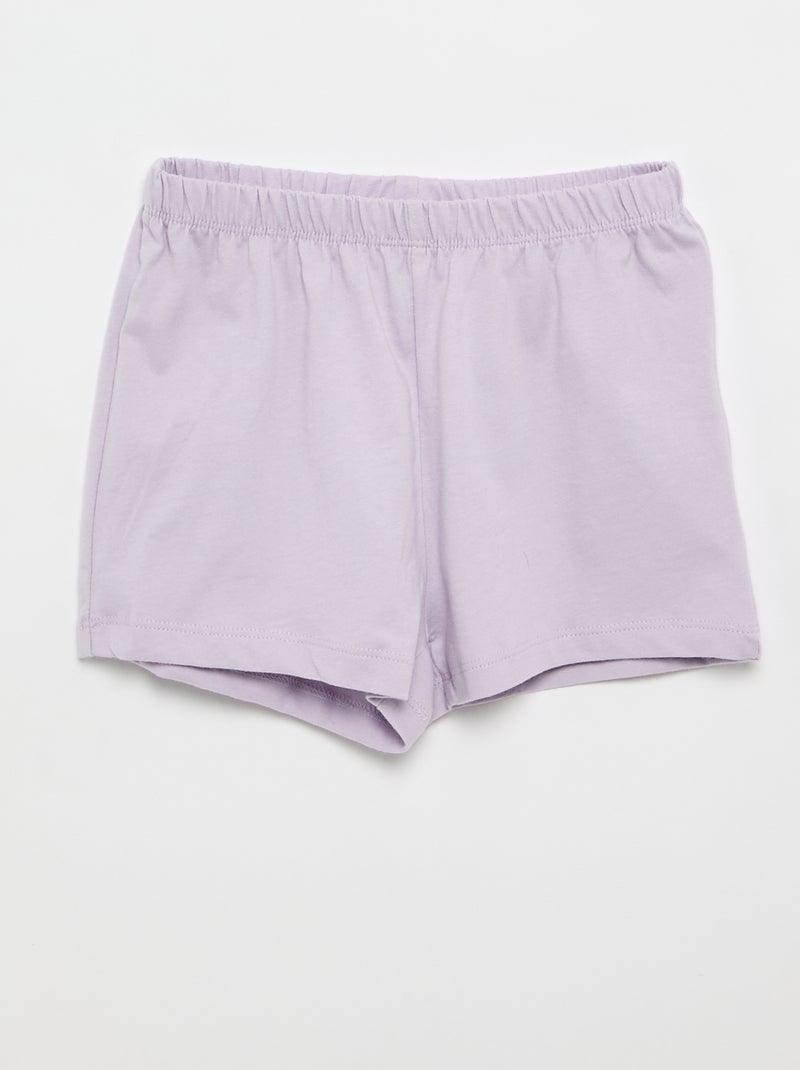 Pijama curto 'Stitch' - 2 peças Violeta - Kiabi