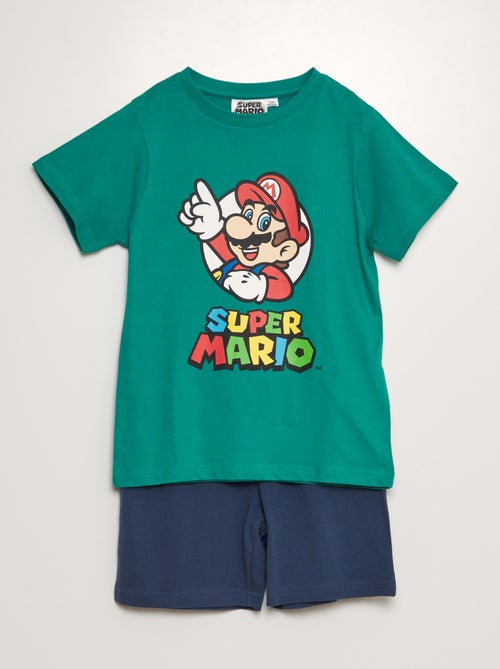Pijama curto 'Super Mário' - 2 peças - Kiabi