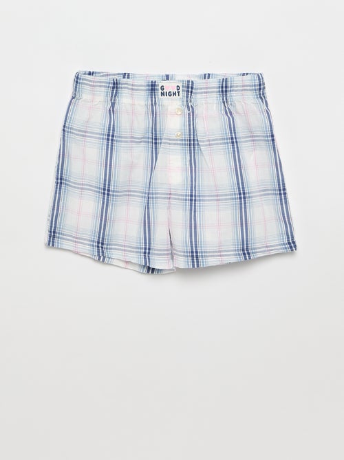 Pijama curto t-shirt + calções - 2 peças - Kiabi