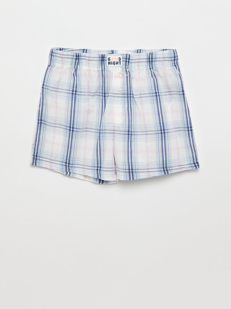 Pijama curto t-shirt + calções - 2 peças Cinza - Kiabi