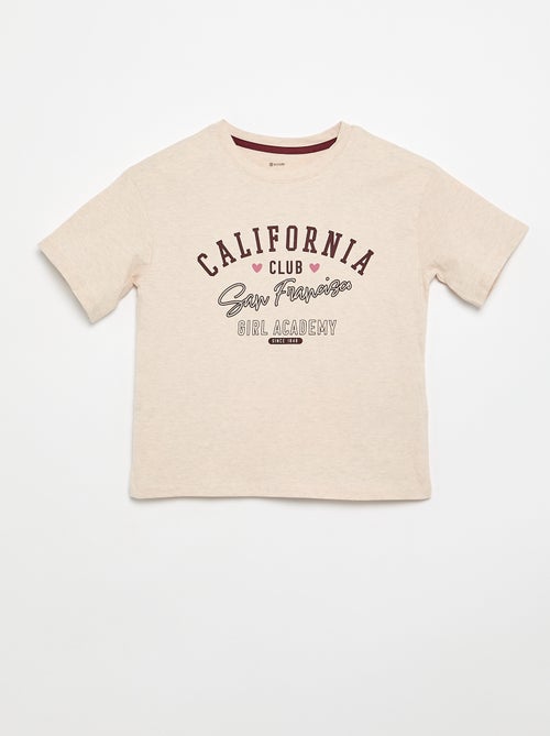 Pijama curto t-shirt + calções - 2 peças - Kiabi