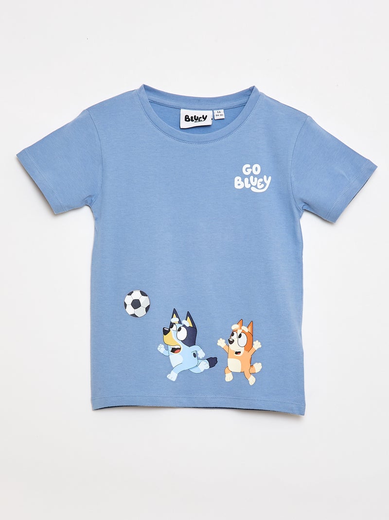 Pijama curto t-shirt + calções 'Bluey' - 2 peças Azul - Kiabi